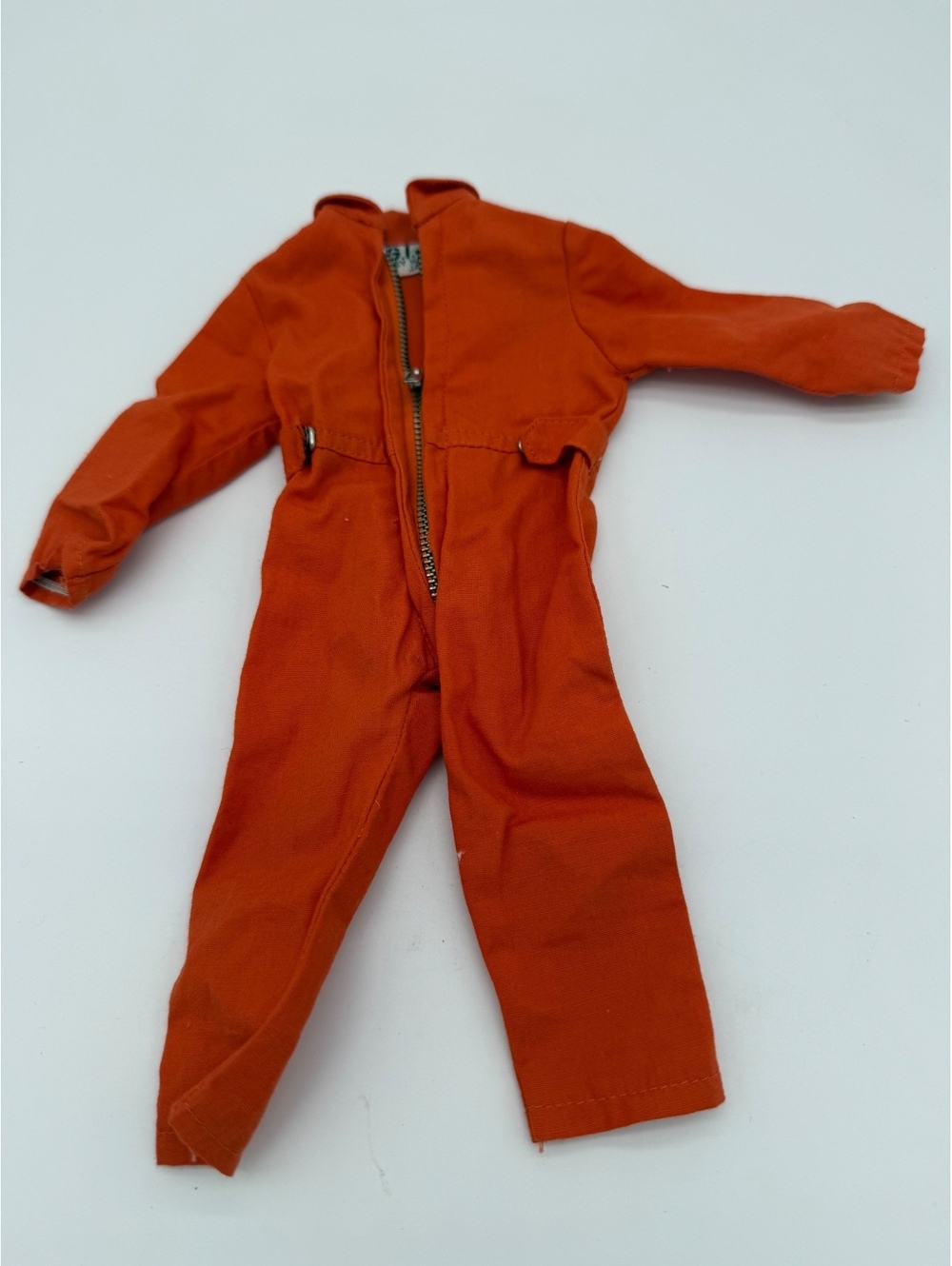 Vintage 1964 GI Joe Action Pilot Orange Jumpsuit Flight Suit Hasbro Japan Tag